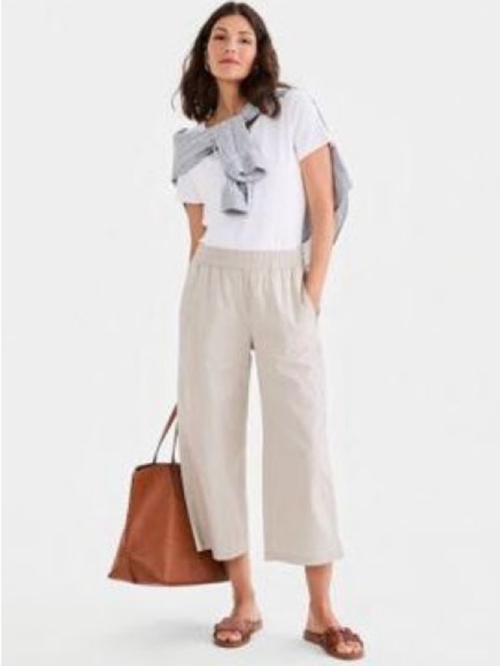 Style & Co Mid-Rise Pull-On Capri Pants Size XL